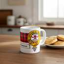 Clan Crest and Tartan Mug