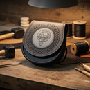 Crest Leather Sporran - Any Crest