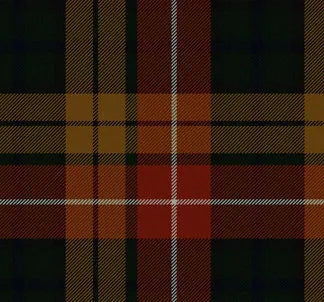 Wool Tartan Tie with Clan Crest Clip