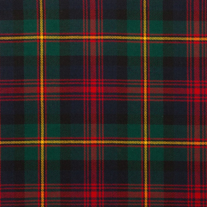 Wool Tartan Tie with Clan Crest Clip