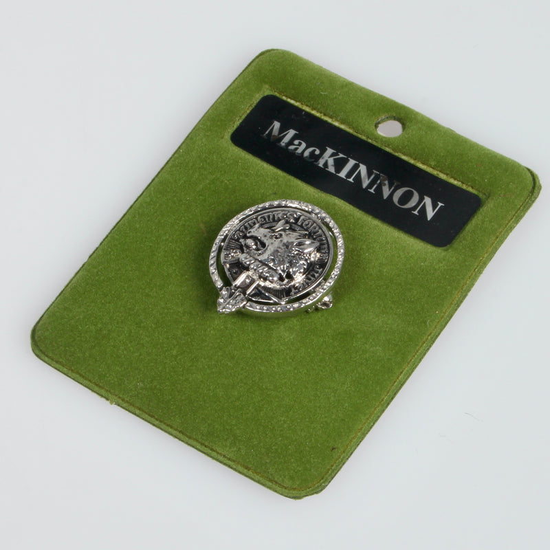 MacKinnon Clan Crest Small Pewter Pin Badge