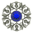 Antique Scottish Thistle Plaid Brooch