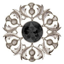 Scottish Thistle Plaid Brooch