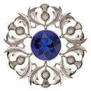 Scottish Thistle Plaid Brooch