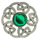 Antique Celtic Interlace Plaid Brooch