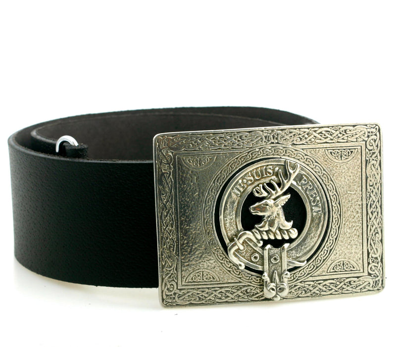 Fraser of Lovat Pewter Clan Crest Buckle For Kilt Belts