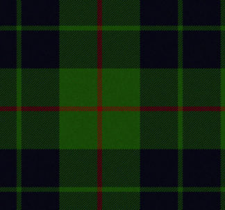 Wool Tartan Tie with Clan Crest Clip