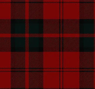 Wool Tartan Tie with Clan Crest Clip
