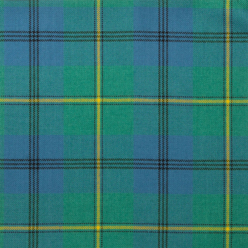 Wool Tartan Tie with Clan Crest Clip