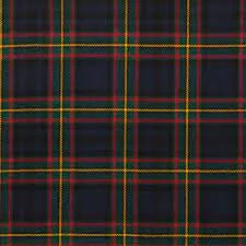 Tartan Cufflinks & Slide Set - Square