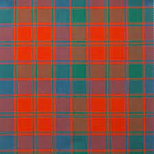 Round Tartan Pin Badge