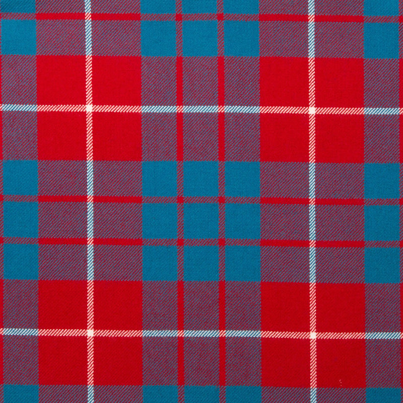 Wool Tartan Tie with Clan Crest Clip