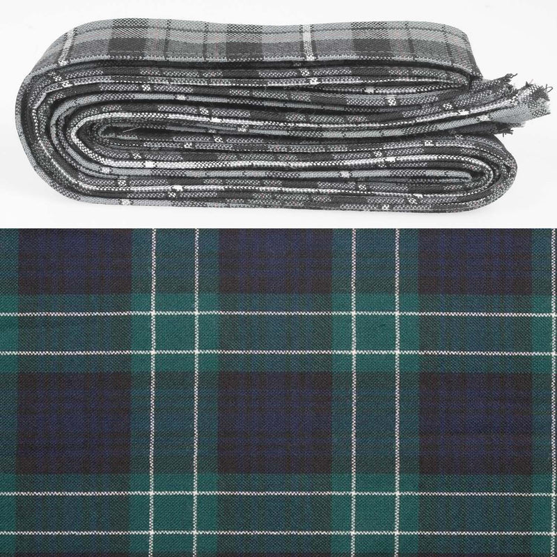 Wool Strip Ribbon in Abercrombie Modern Tartan - 5 Strips, Choose your Width