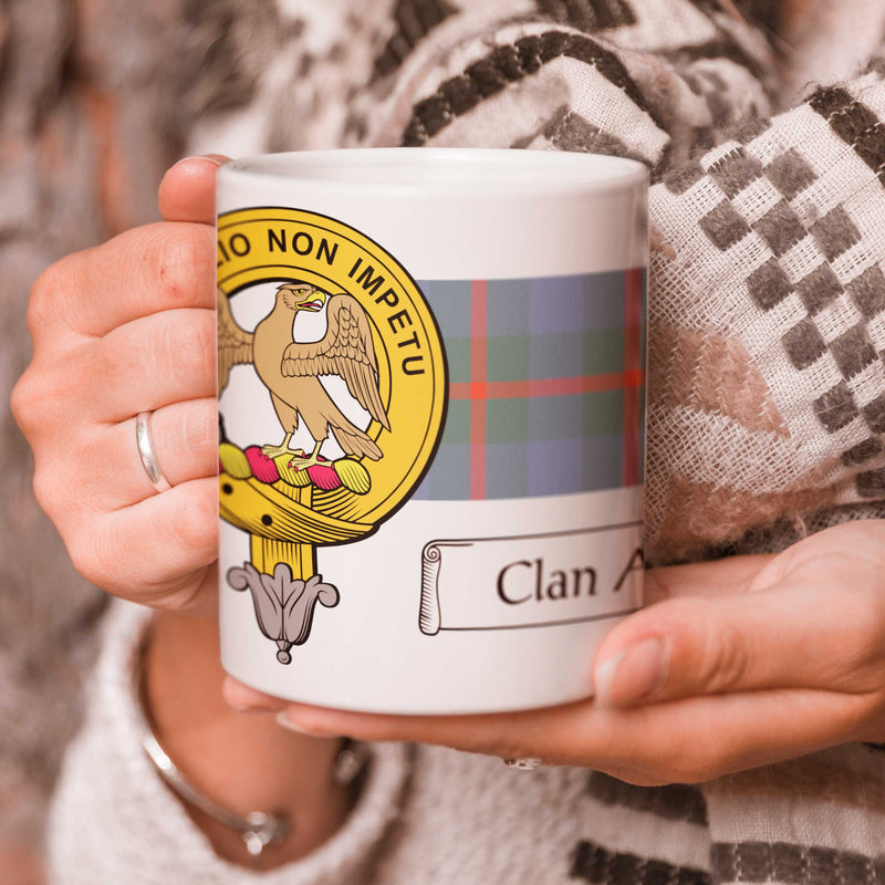 Agnew Clan Crest and Tartan Mug