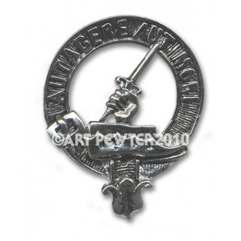 Barclay Clan Crest Badge in Pewter