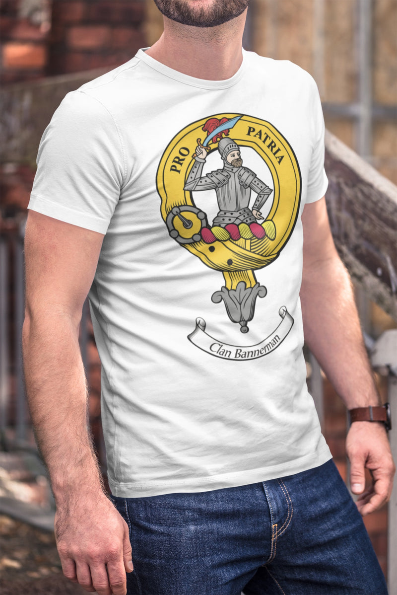 Bannerman Clan Crest Gents T Shirt