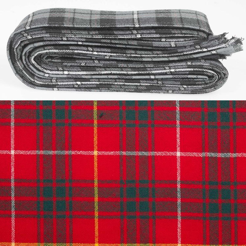 Wool Strip Ribbon in Bruce Modern Tartan - 5 Strips, Choose your Width