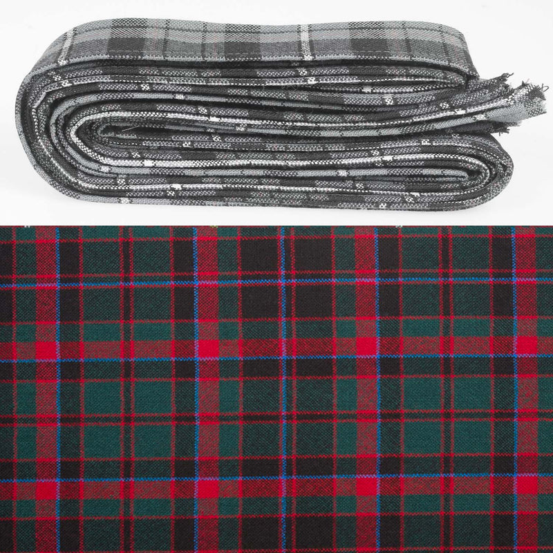 Wool Strip Ribbon in Buchan Tartan - 5 Strips, Choose your Width