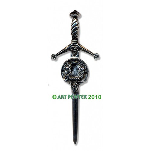 Clan Crest Pewter Kilt Pin with MacArthur Crest