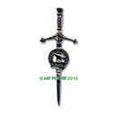 Clan Crest Pewter Kilt Pin with MacDonnell of Glengarry Crest