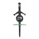 Clan Crest Pewter Kilt Pin with MacFarlane Crest