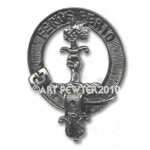 Chisholm Pewter Clan Crest Buckle For Kilt Belts