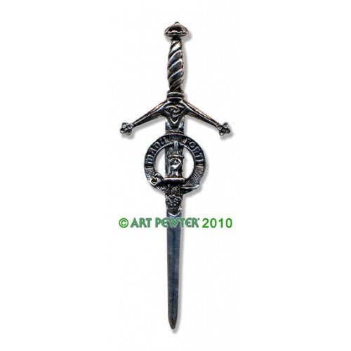 Clan Crest Pewter Kilt Pin with MacKay Crest