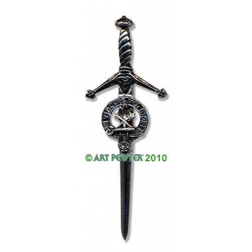 Clan Crest Pewter Kilt Pin with MacLaine Crest