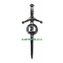 Clan Crest Pewter Kilt Pin with MacLellan Crest