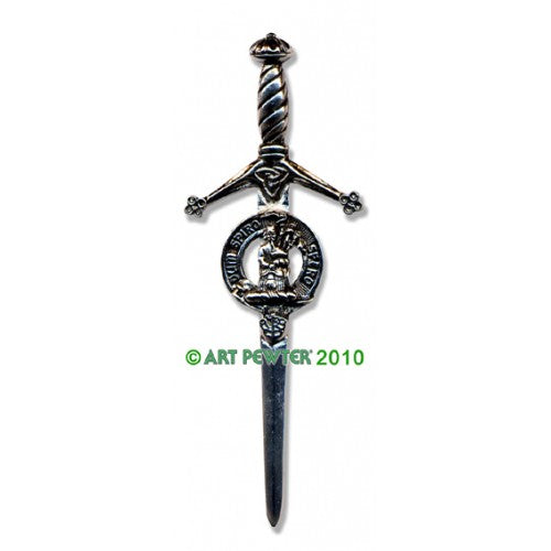 Clan Crest Pewter Kilt Pin with MacLennan Crest