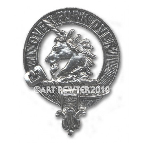 Cunningham Pewter Clan Crest Buckle For Kilt Belts