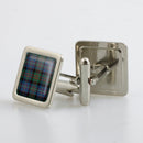 Cameron of Erracht Ancient Tartan Cufflinks - Choose Your Shape.