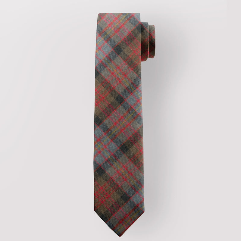 Pure Wool Tie in Cameron Weathered Tartan