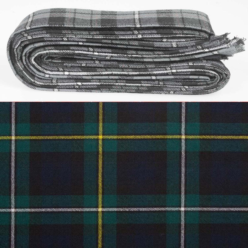 Wool Strip Ribbon in Campbell of Argyll Modern Tartan - 5 Strips, Choose your Width