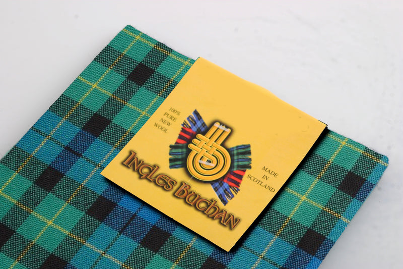 Wool Tartan Pocket Square in Campbell of Breadalbane Ancient Tartan