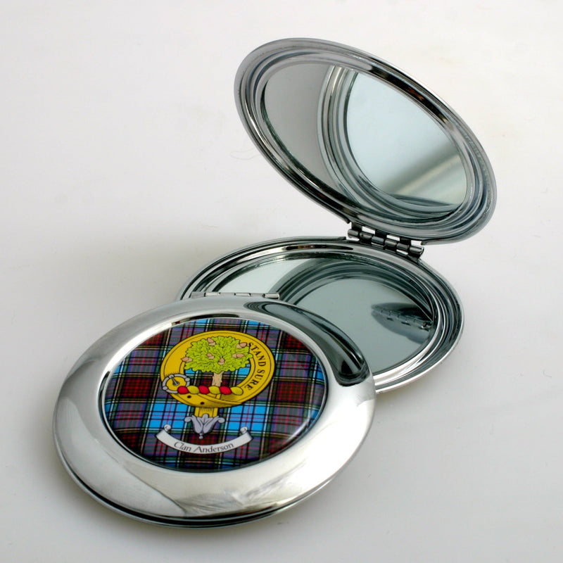 Clan Crest and Tartan Compact Mirror