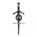Clan Crest Pewter Kilt Pin with Drummond Crest