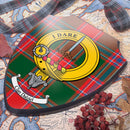 Dalziel Clan Crest Printed Wall Plaque featuring vibrant tartan and detail design, perfect for showcasing Scottish heritage in your home decor.