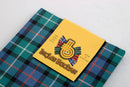 Wool Tartan Pocket Square in Davidson of Tulloch Ancient Tartan, a stylish accessory made from 100% pure new wool, perfect for elevating formal outfits.