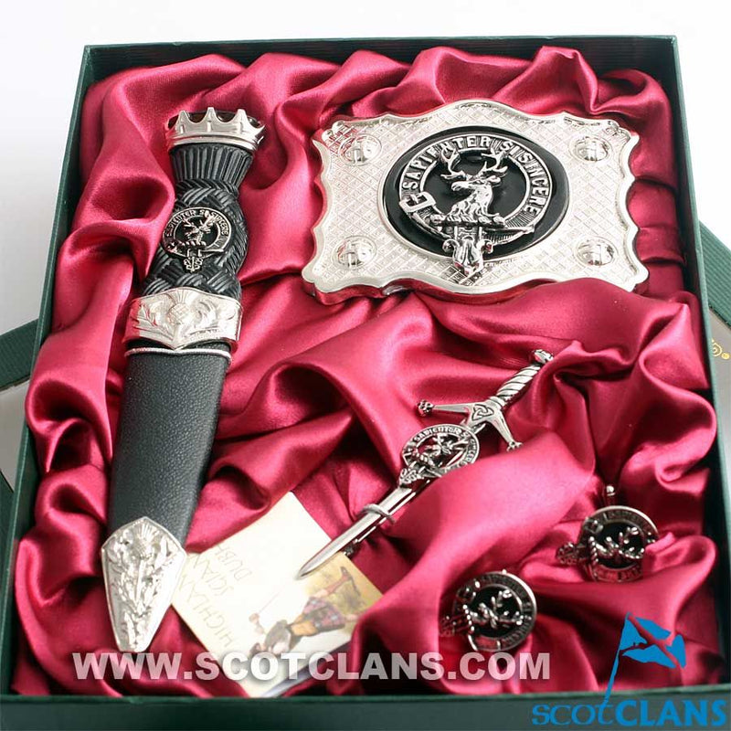 Davidson Clan Crest Kilt Accessory Gift Set