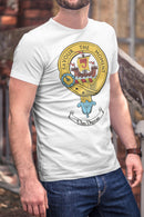 Duncan Clan Crest Gents T Shirt featuring a stylish clan crest design, perfect for showcasing your Scottish heritage and clan pride.