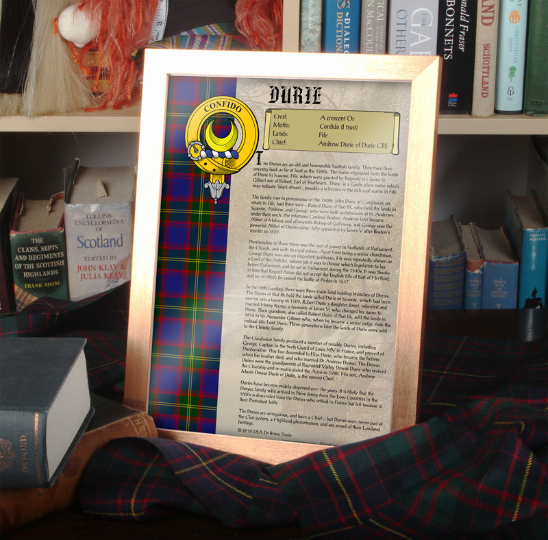 Durie History Print - Choose Framed or Unframed