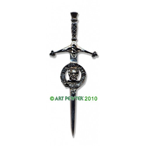 Clan Crest Pewter Kilt Pin with Menzies Crest