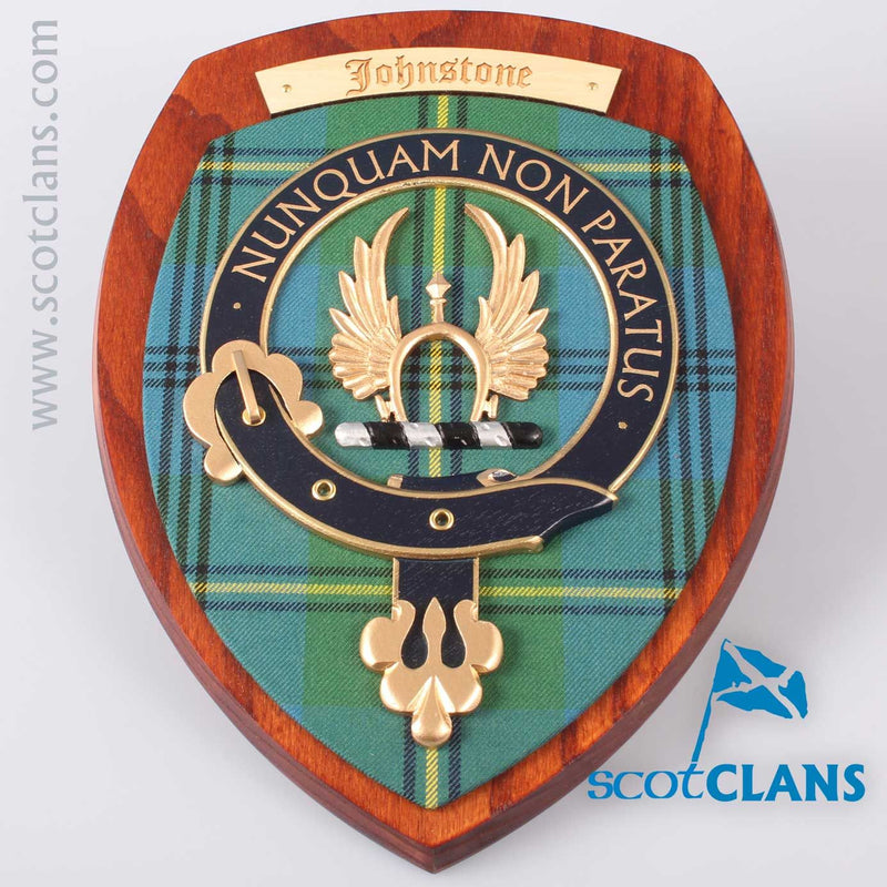 Johnstone Clan Crest Plaque.