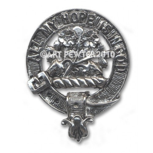 Fraser Clan Crest Badge in Pewter
