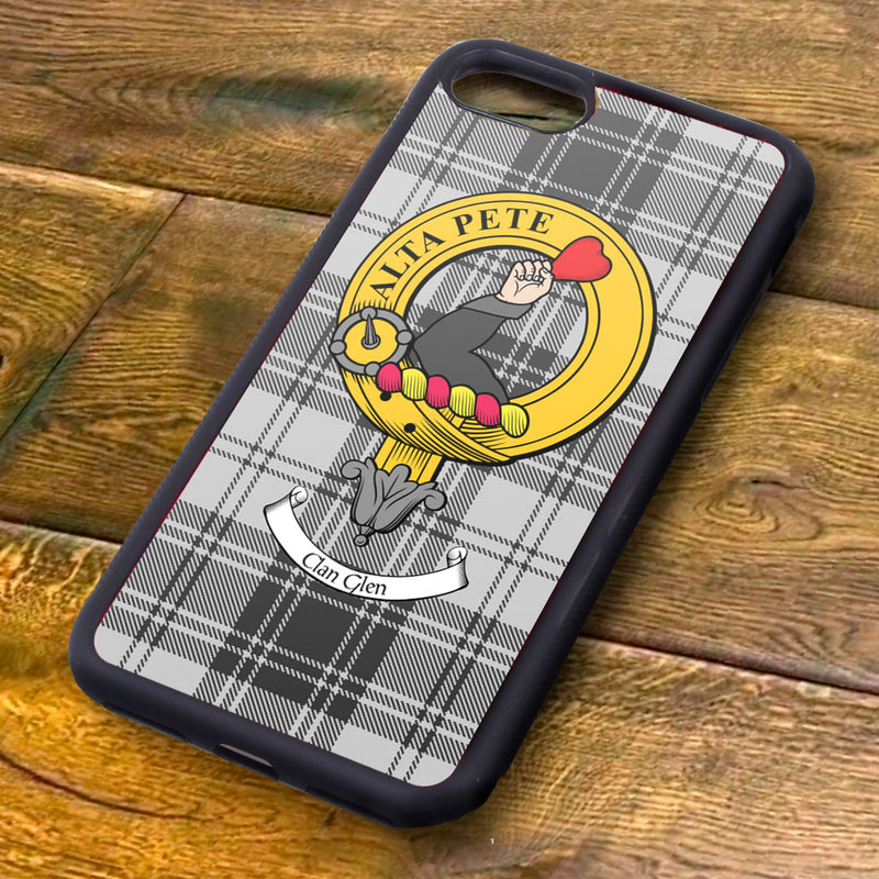Glen Tartan and Clan Crest iPhone Rubber Case