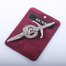 Clan Crest Pewter Kilt Pin with Gunn Crest