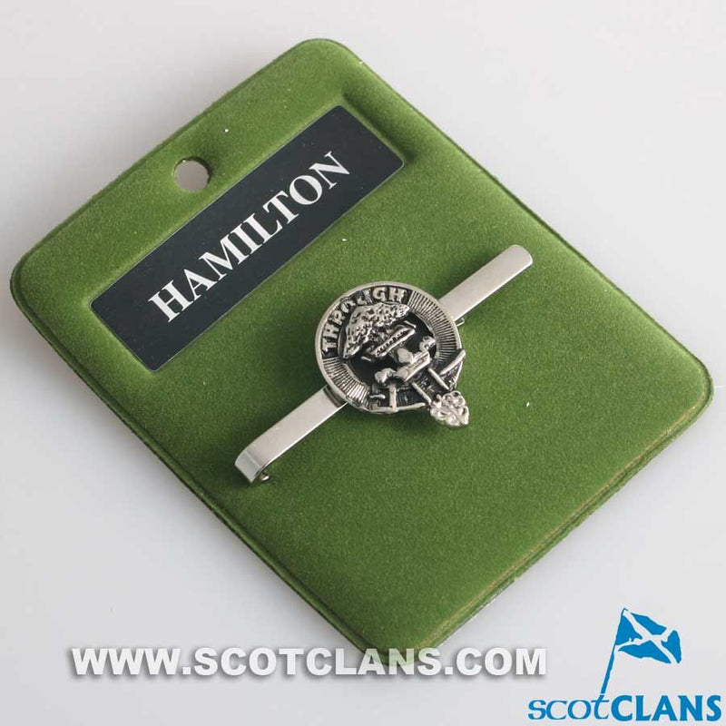 Hamilton Clan Crest Pewter Tie Slide