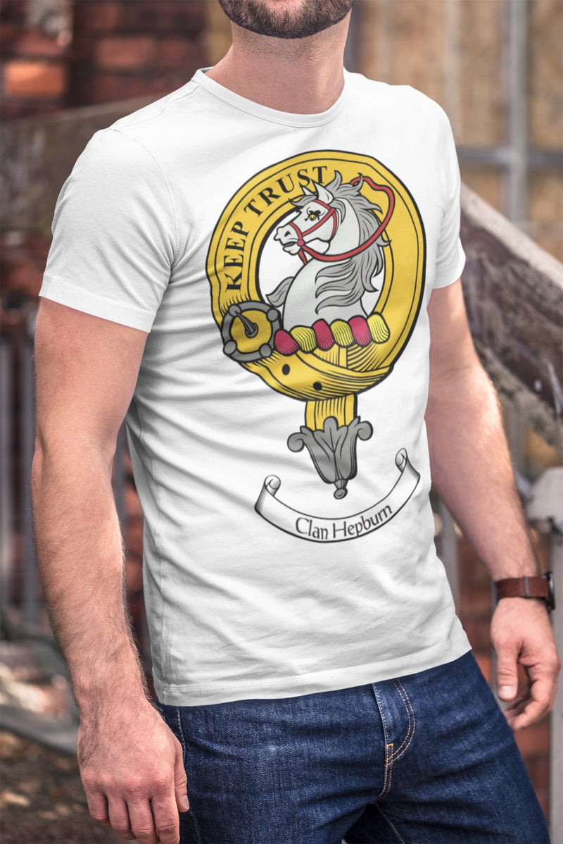 Hepburn Clan Crest Gents T Shirt