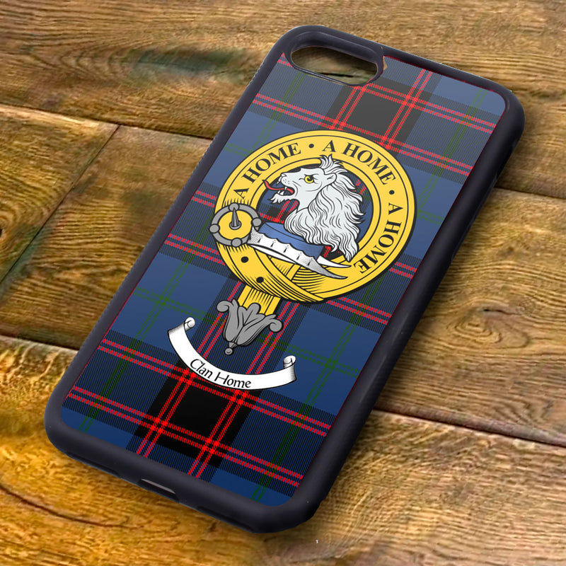 Home Tartan and Clan Crest iPhone Rubber Case
